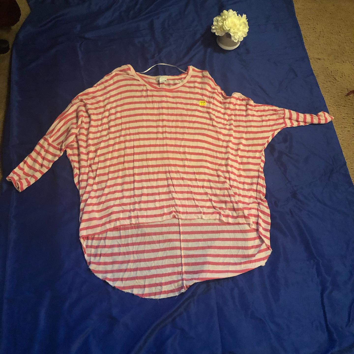 Thrift With A Purpose-Coral Oversize Top