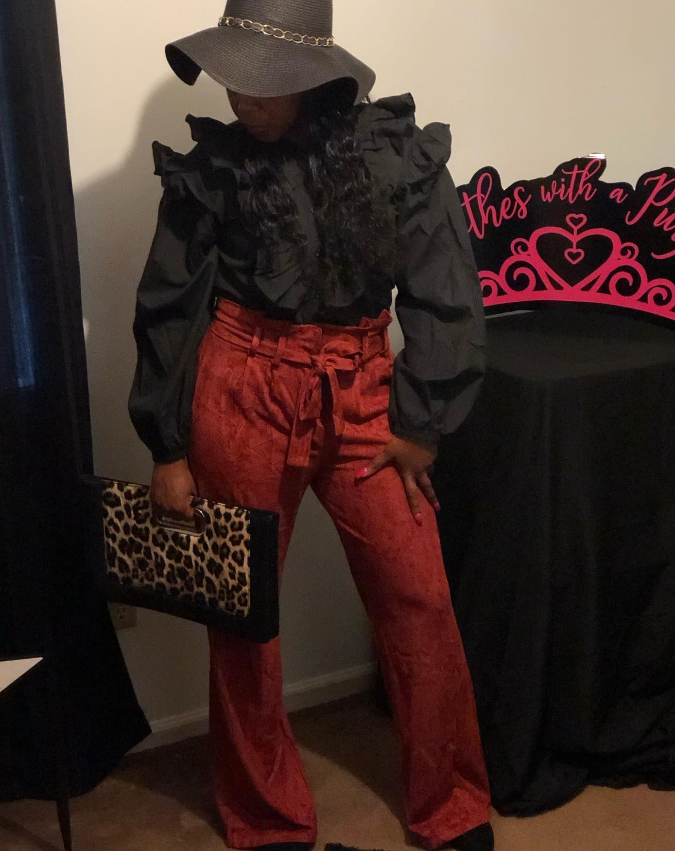 Clothes With A Purpose-That Lady Black & Rust Outfit