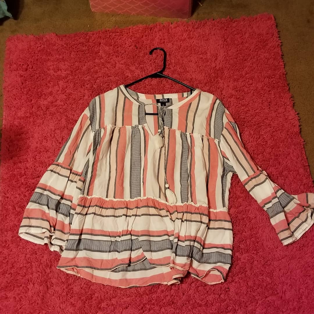 Thrift With A Purpose- Stripe Babydoll Top