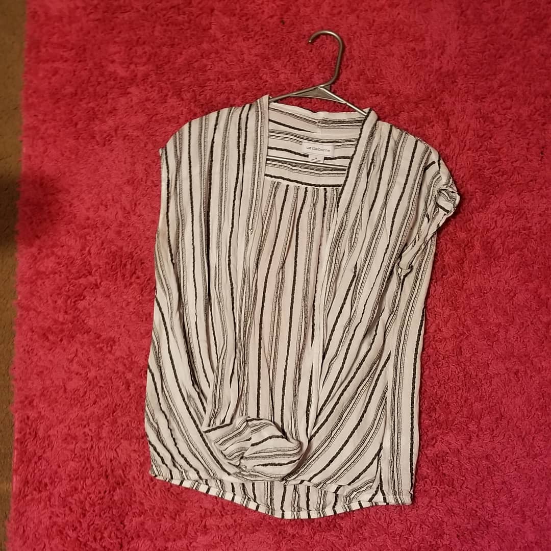 Thrift With A Purpose-Black & White Top