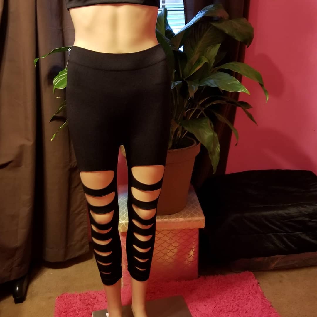 Clothes With A Purpose- Black Ripped Leggings