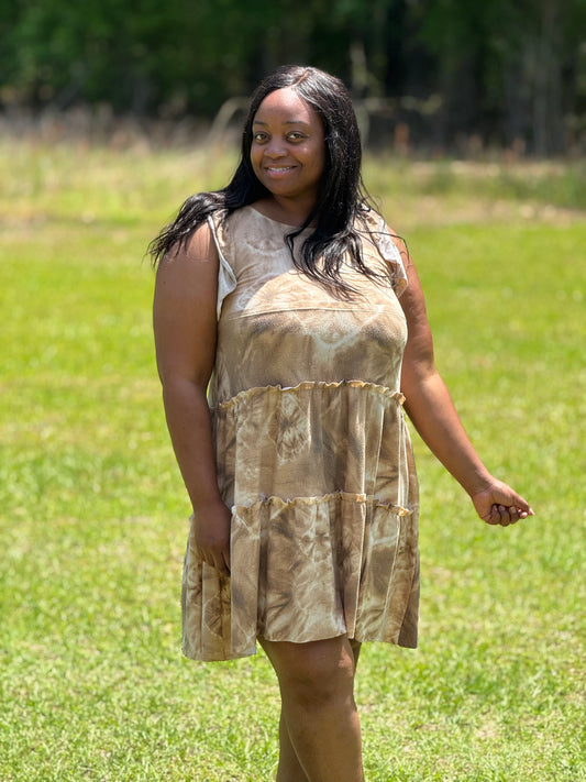 Char’s Tie Camel Dress