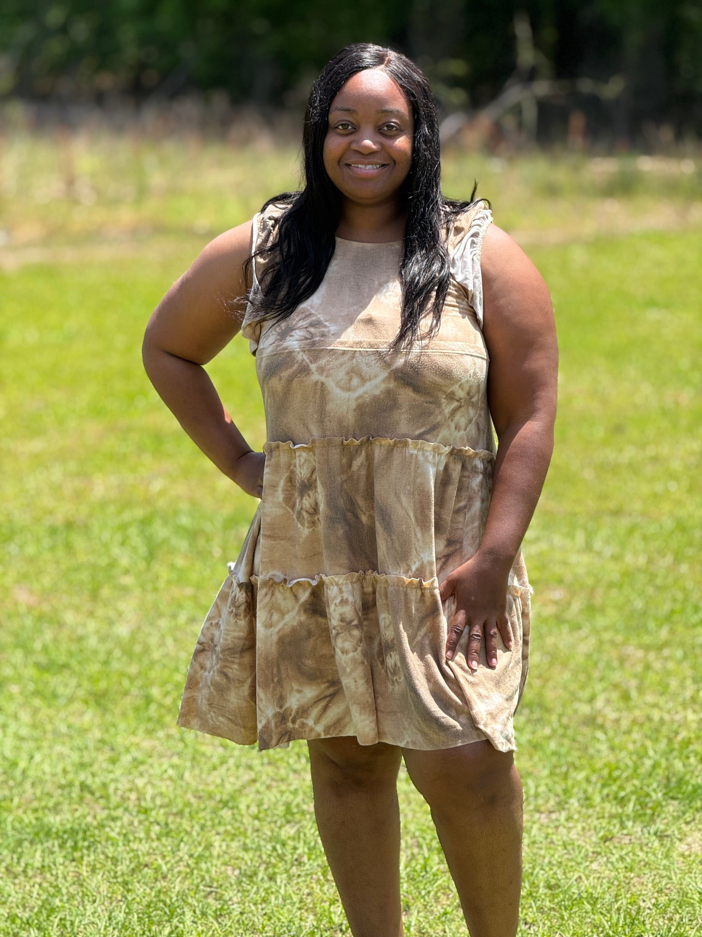 Char’s Tie Camel Dress
