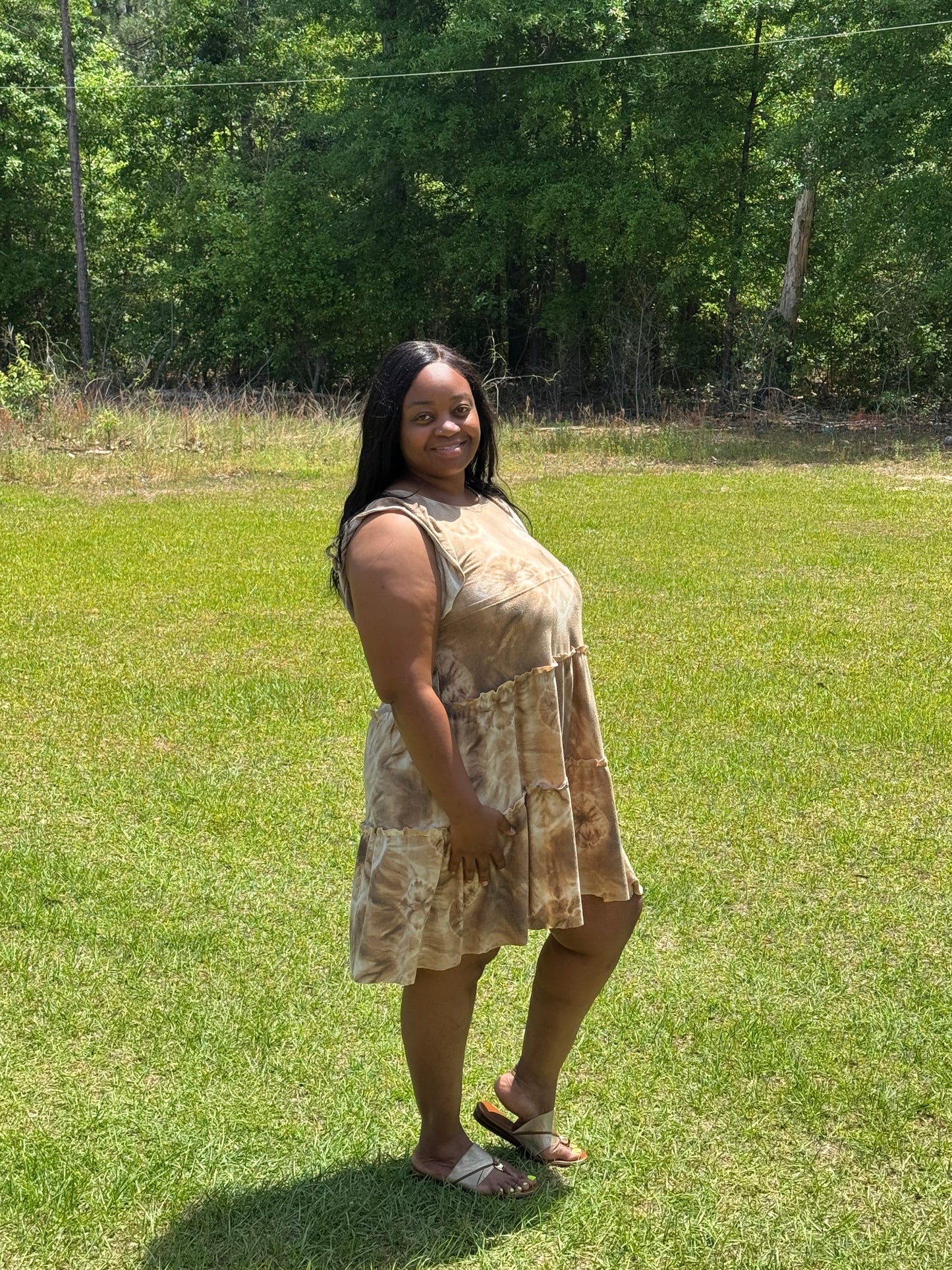 Char’s Tie Camel Dress