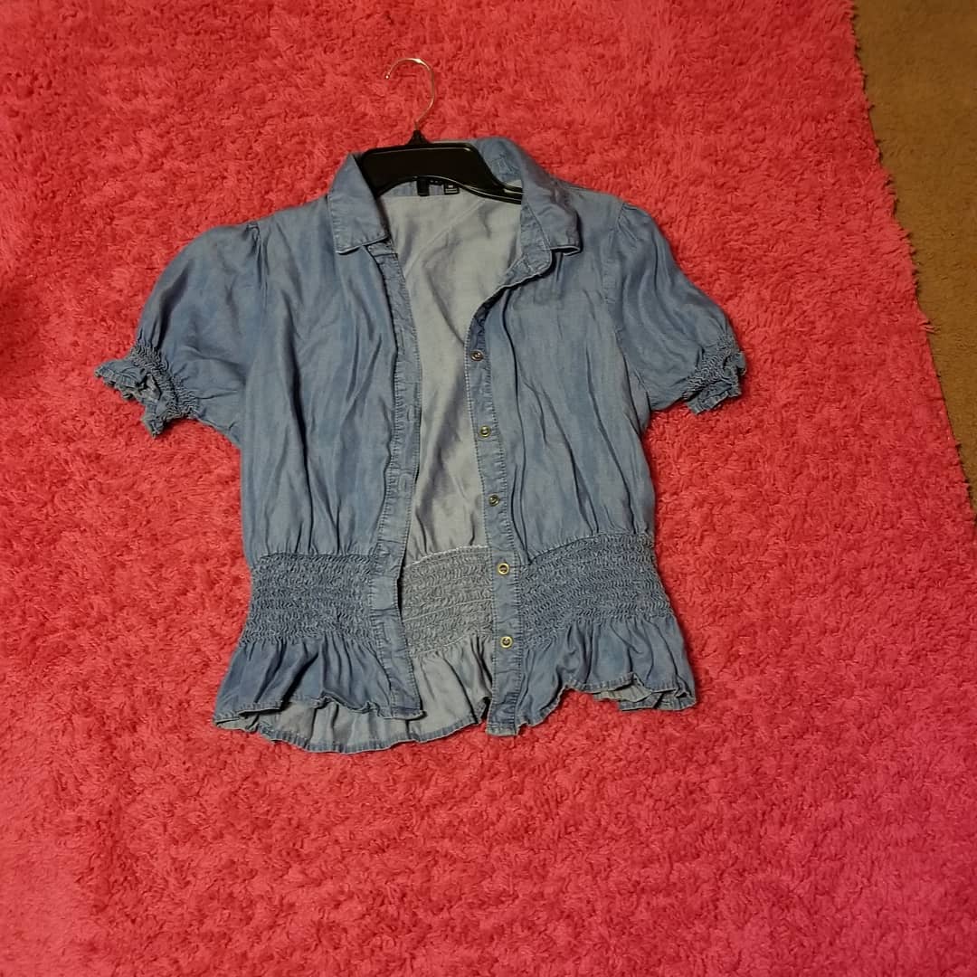 Thrift With A Purpose- Blue Jean Top