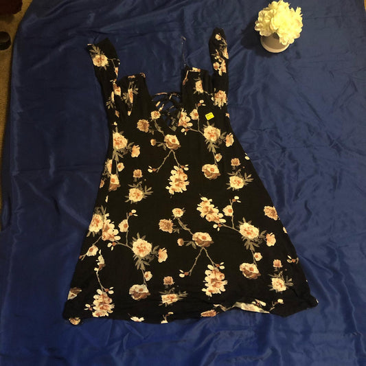 Thrift With A Purpose-Black Floral Dress