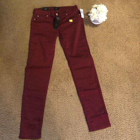 Thrift With A Purpose-Burgundy Jeans