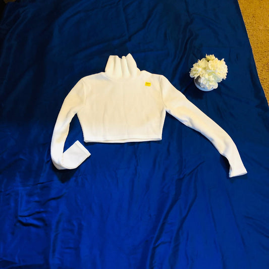 Thrift With A Purpose- White Crop Turtle Neck