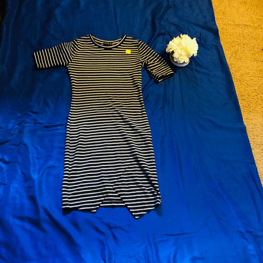 Thrift With A Purpose-Black & White Fitted Dress