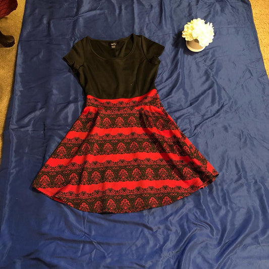 Thrift With A Purpose- Red & Black Dress