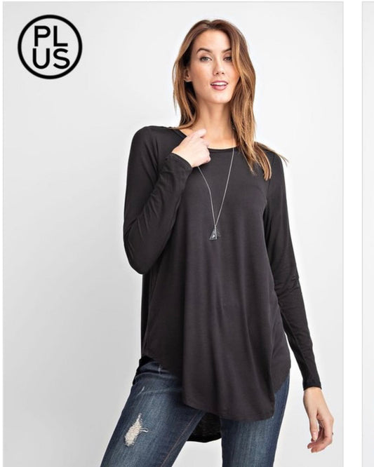 Clothes With A Purpose-Plus Size Black Shirt