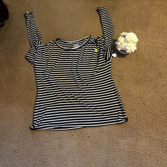 Thrift With A Purpose- Black & White Long Sleeve Shirt