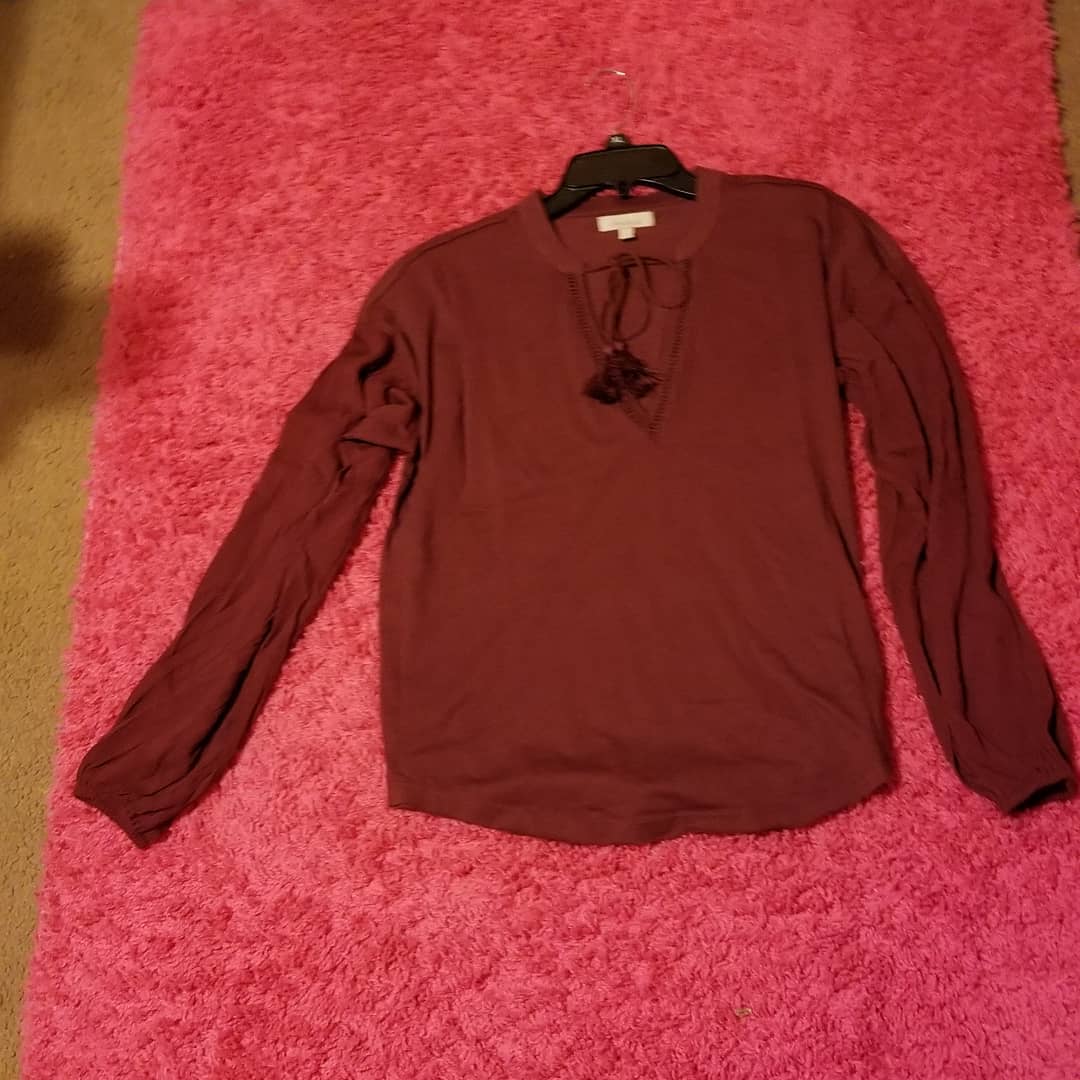 Thrift With A Purpose- Burgundy Top