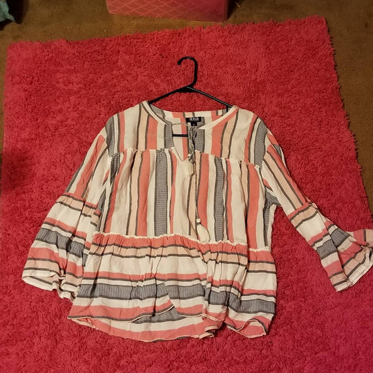 Thrift With A Purpose- Stripe Babydoll Top