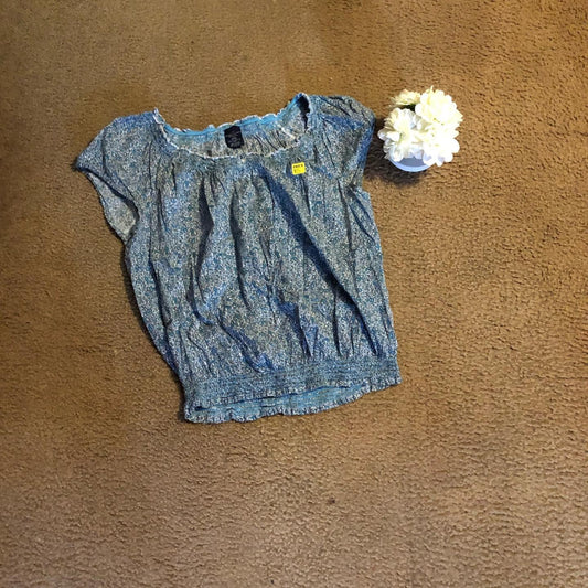 Thrift With A Purpose-Blue Pasley Print Shirt