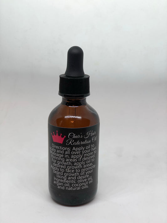 Char’s Hair Restoration Growth Oil 2oz