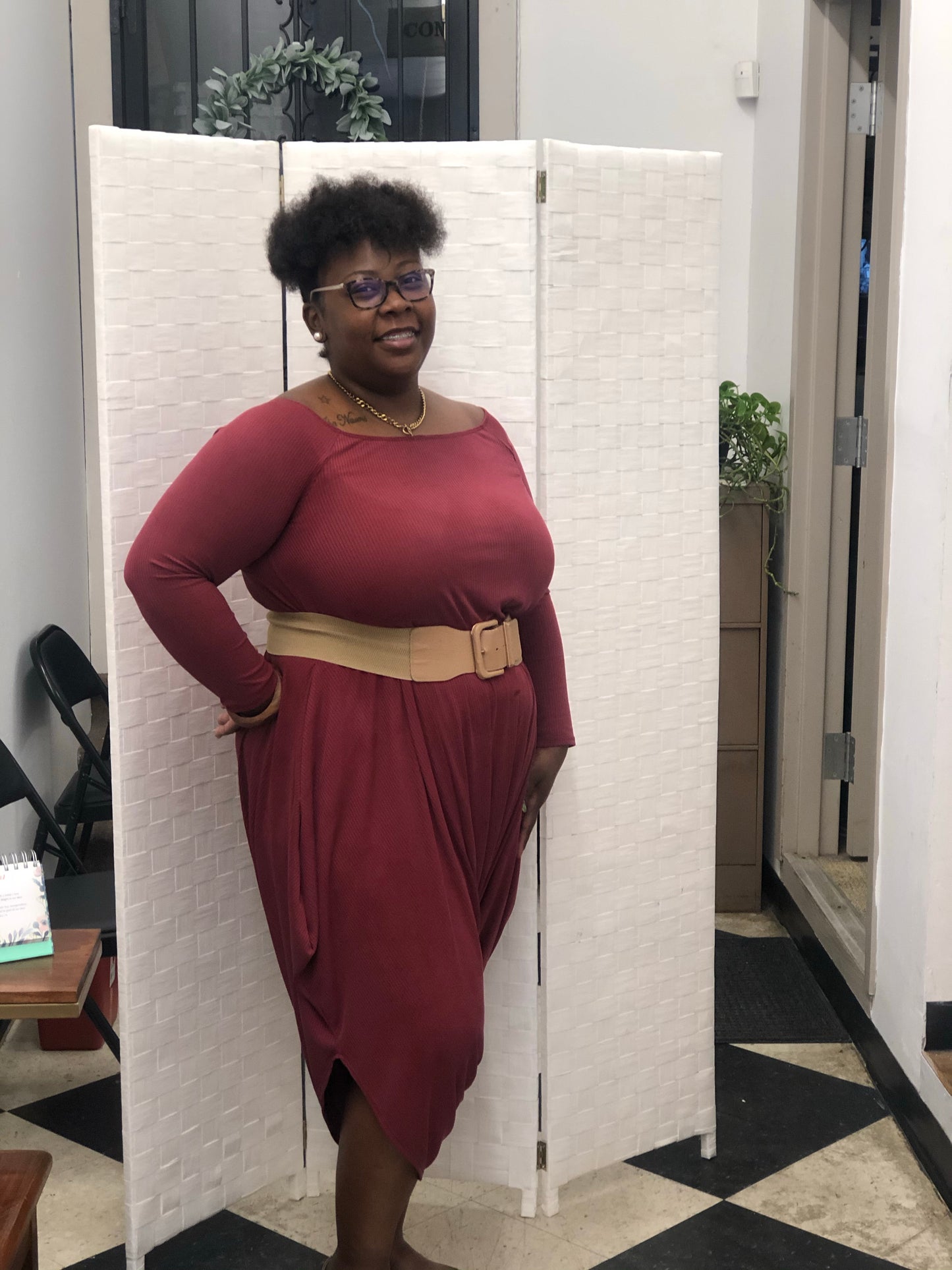 Clothes With A Purpose-Burgundy Plus Size Jumper