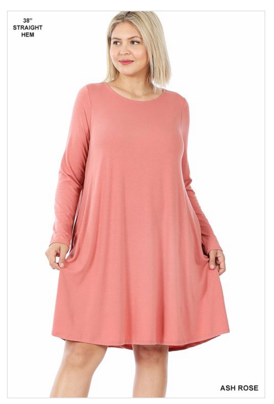 Char’s Simple Lady Plus Rose Dress