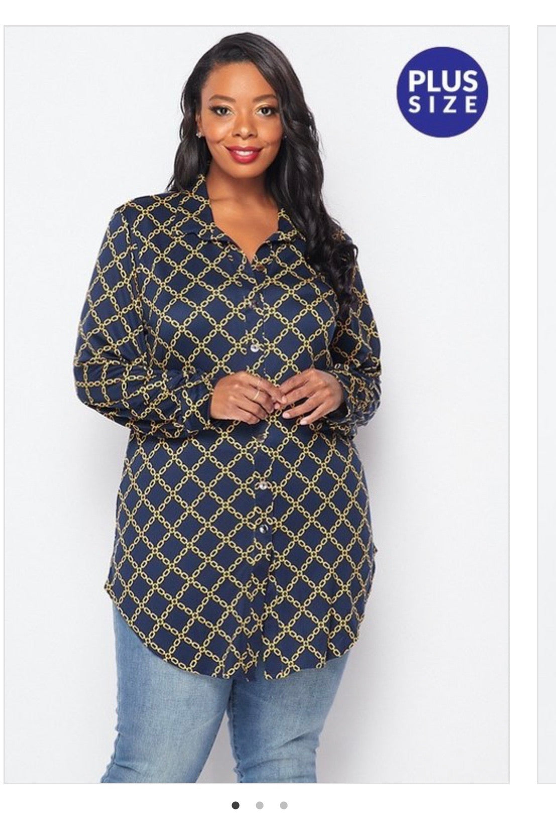 CHAR’S NAVY SHINE TOPS ✨