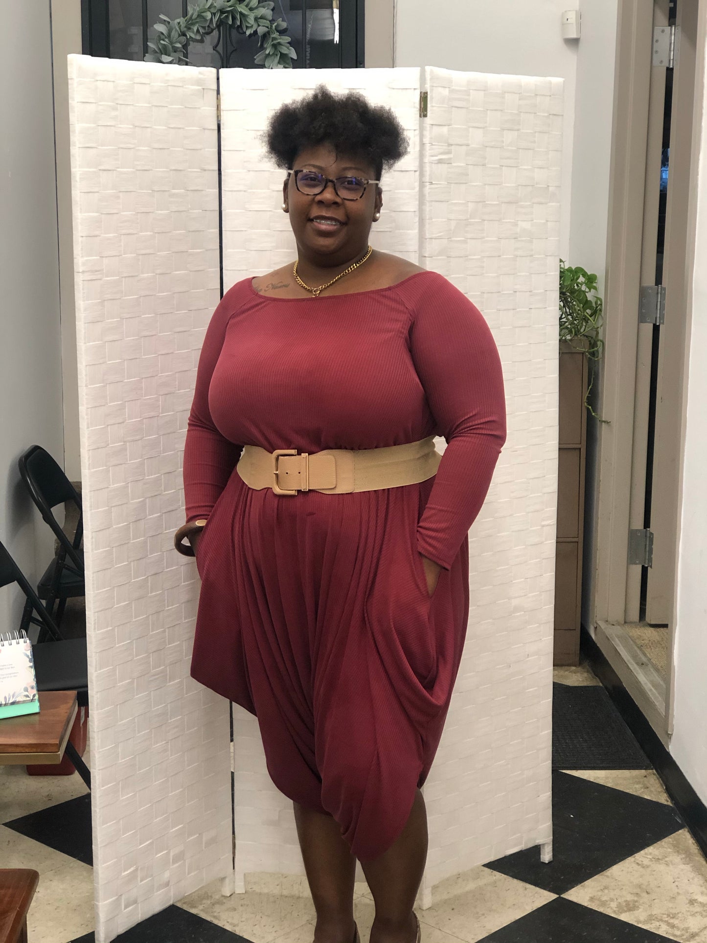 Clothes With A Purpose-Burgundy Plus Size Jumper
