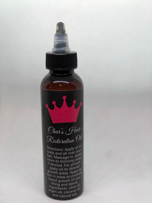CHAR’S HAIR RESTORATION GROWTH OIL 4oz