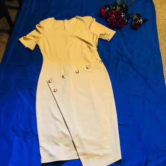 Thrift With A Purpose-Khaki Dress