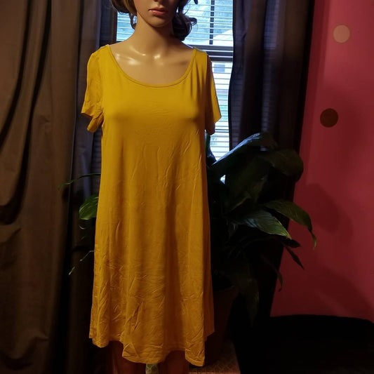 Clothes With A Purpose- Mustard Tunic Dress